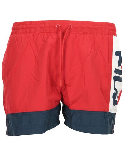 Fila Maillots de bain Yumma Swim Shorts - Rouge