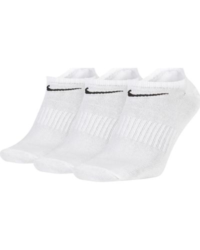 Nike Chaussettes Noshow 3 Paires hommes Chaussettes en blanc