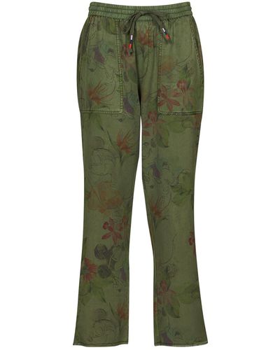 Desigual Pantalon PANT_MICKEY CAMO FLOWERS - Vert