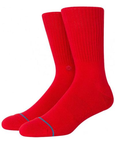 Stance Chaussettes de sports Chaussettes Icon Rouge