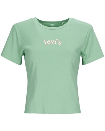Levi's T-shirt GRAPHIC RICKIE TEE - Vert