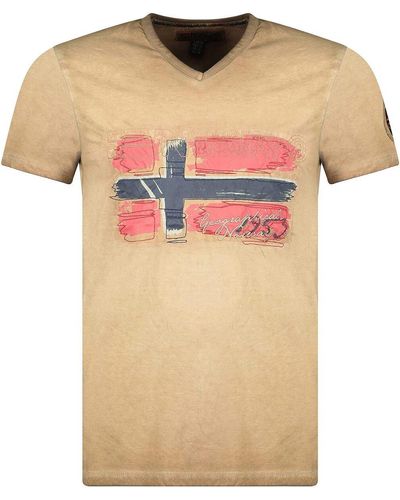 GEOGRAPHICAL NORWAY T-shirt JOASIS - Rose