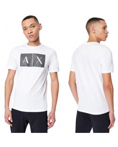 EAX Debardeur Tee shirt blanc 8NZTCK Z8H4Z - Bleu