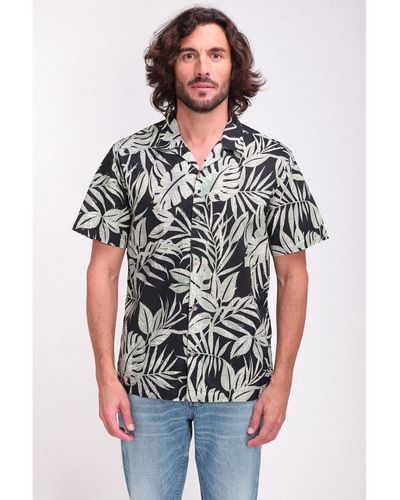 Teddy Smith Chemise Chemise droite à manches courtes avec col hawaien CFALCO MC - Gris