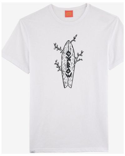 Oxbow T-shirt Tee-shirt manches courtes imprimé P2TARIZOL - Blanc