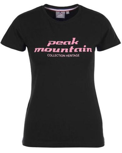 Peak Mountain T-shirt T-shirt manches courtes ACOSMO - Noir