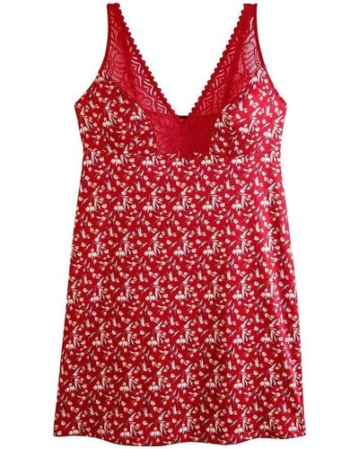 Pommpoire Pyjamas / Chemises de nuit Nuisette rouge Paprika