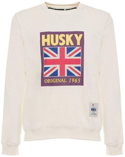 Husky Sweat-shirt - hs23beufe36co195-cedric - Blanc