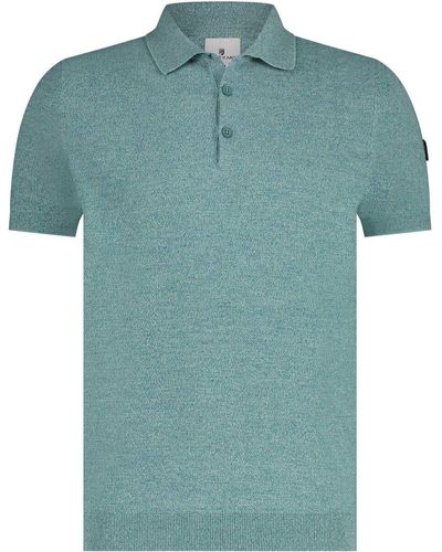 State Of Art T-shirt Polo Vert Knitted - Bleu