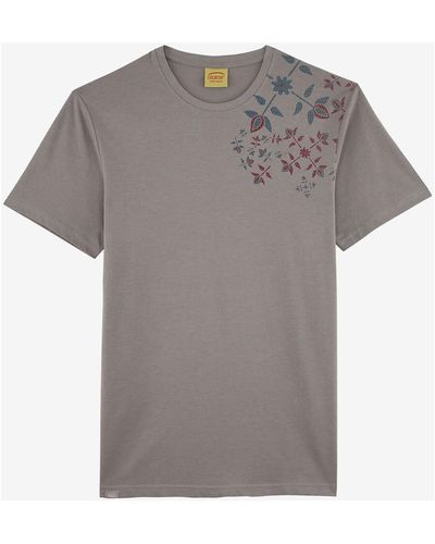Oxbow T-shirt Tee-shirt manches courtes imprimé P2TASTA - Gris