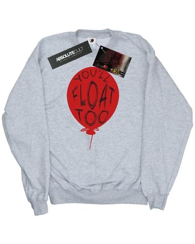 It Sweat-shirt Pennywise You'll Float Too - Gris