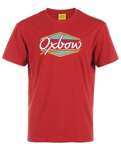 Oxbow T-shirt TEE SHIRT MC SEQUAR - PAPRIKA - S - Rouge