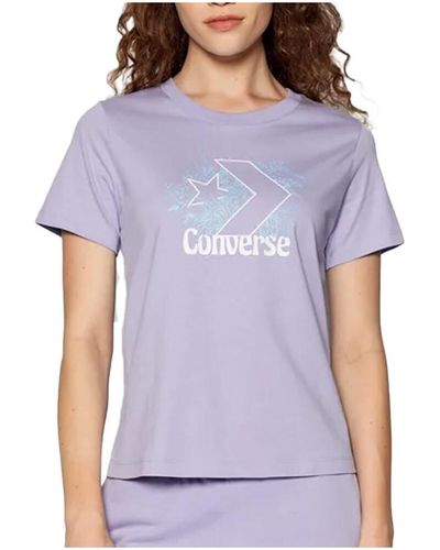 Converse T-shirt 10023219-A03 - Violet