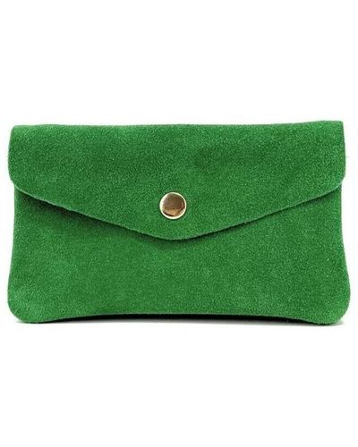 O My Bag Portefeuille COMPO SUEDE - Vert