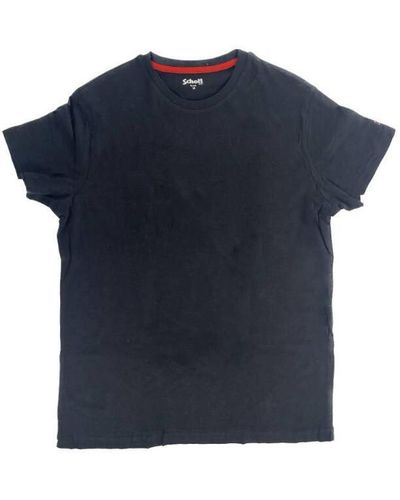 Schott Nyc T-shirt - T-shirt manches courtes - noir - Bleu
