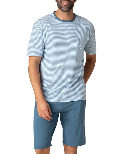 EMINENCE Pyjamas / Chemises de nuit Pyjama court coton rayé - Bleu