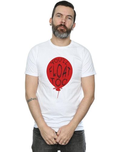 It T-shirt Pennywise You'll Float Too - Rouge