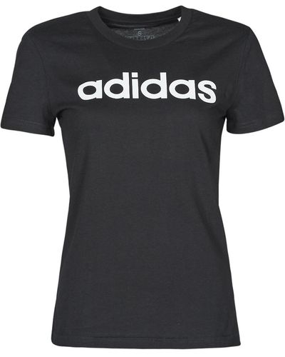adidas Essentials Linear Tee Women T-shirt - Noir