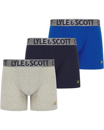 Lyle & Scott Boxers Christopher 3-Pack Boxers - Bleu