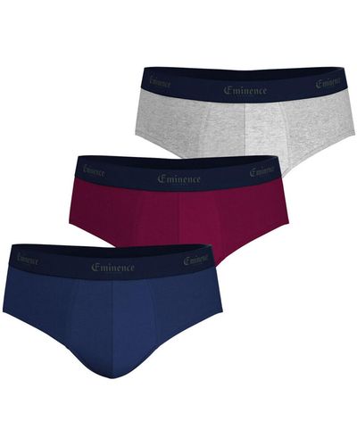 EMINENCE Slips Lot de 3 slips - Bleu