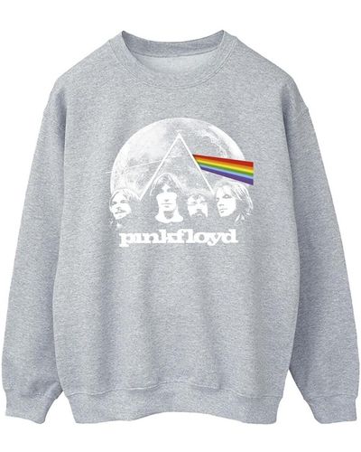 Pink Floyd Sweat-shirt Moon Prism Blue - Gris