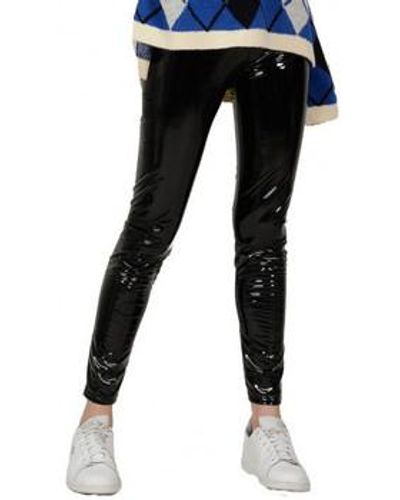 Molly Bracken Collants Legging latex vinyl noir Molly Brocken - XS - Bleu