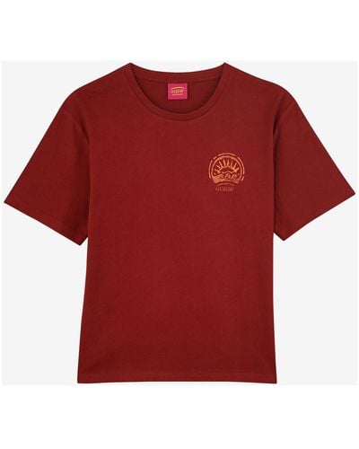 Oxbow T-shirt Tee-shirt print back P2TED - Rouge