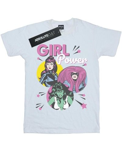 Marvel T-shirt Girl Power - Blanc