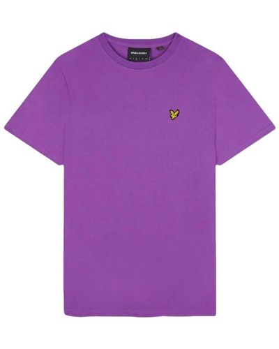 Lyle & Scott T-shirt TS400VOG PLAIN T-SHIRT-X155 CARD PURPLE - Violet
