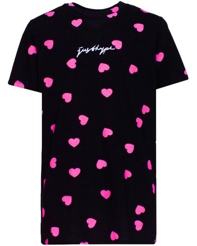 Hype T-shirt Scatter Heart - Noir