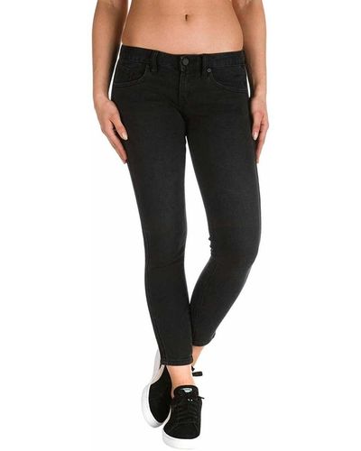 Volcom Jeans Rockout Skinny Vintage Black - Noir