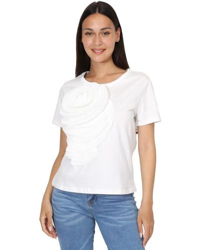 La Modeuse Blouses 71695_P168516 - Blanc