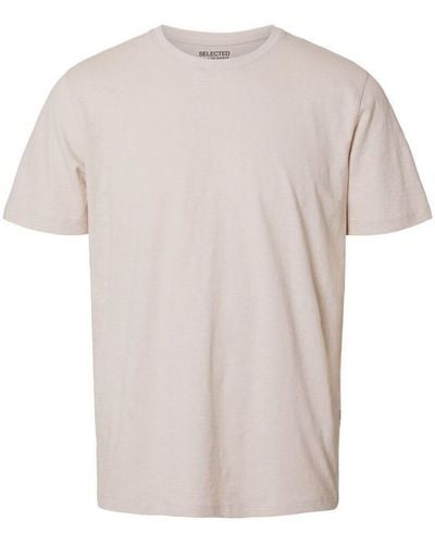 SELECTED T-shirt 16092508 ASPEN-OATMEAL - Neutre