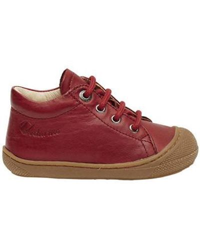 Naturino Derbies Chaussures premiers pas en cuir COCOON - Rouge