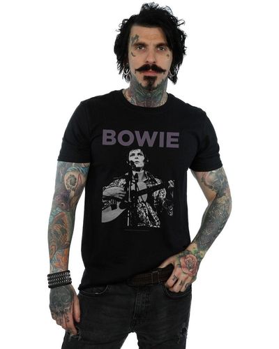 David Bowie T-shirt Rock Poster - Noir