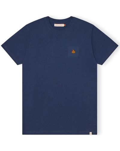 Revolution T-shirt T-Shirt Regular 1368 DUC - Navy Mel - Bleu