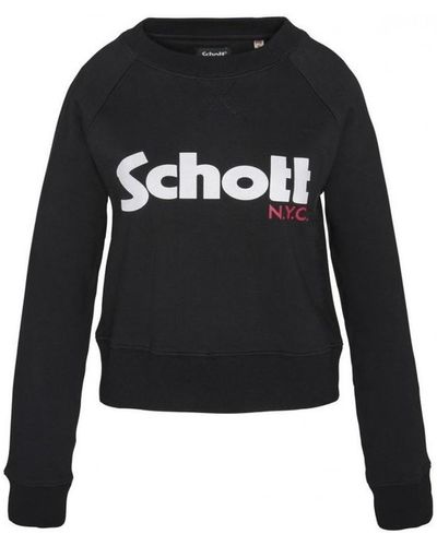 Schott Nyc Sweat-shirt Sweatshirt SW GINGER 1 W Noir