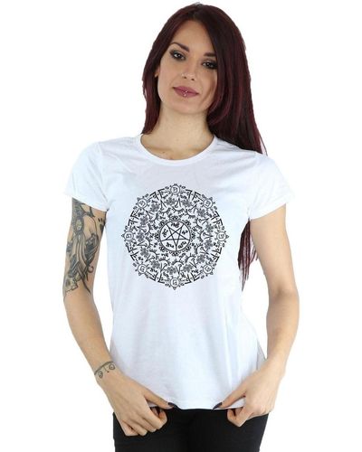 Super.natural T-shirt Symbol Circle - Blanc