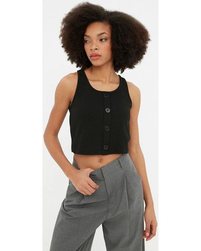 Trendyol Chemisier - Noir - Ajusté Blouses