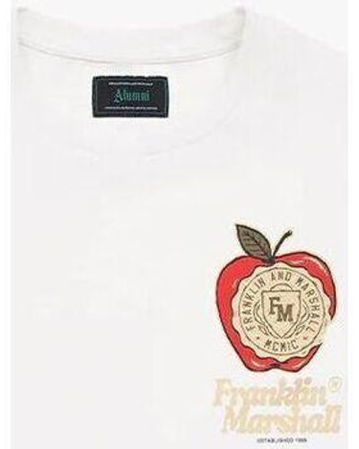 Franklin & Marshall T-shirt JM3215.1012P01-011 - Blanc