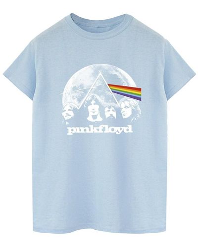 Pink Floyd T-shirt Moon Prism Blue - Bleu