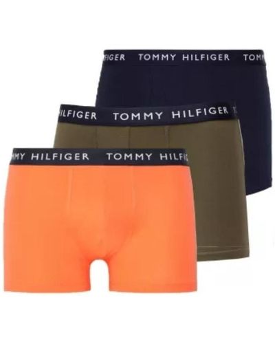 Calvin Klein Caleçons Lot de 3 boxers Tommy Hilfiger Ref 58673 0UG Multicolore - Orange