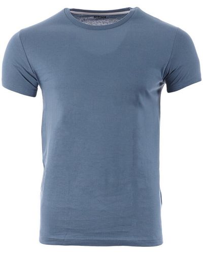 Schott Nyc T-shirt SC-LLOYDONECK - Bleu