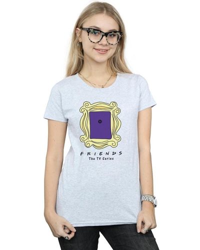 Friends T-shirt Door Peephole - Bleu