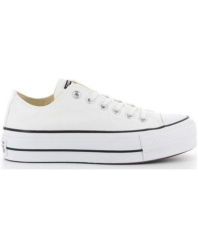 Converse CTAS Lift Ox Mouse/White/Black, Baskets Femme - Gris