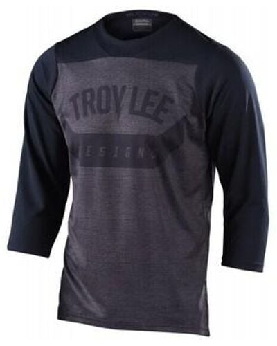 Troy Lee Designs T-shirt TLD Maillot VTT Ruckus 3/4 - Arc Black T - Bleu