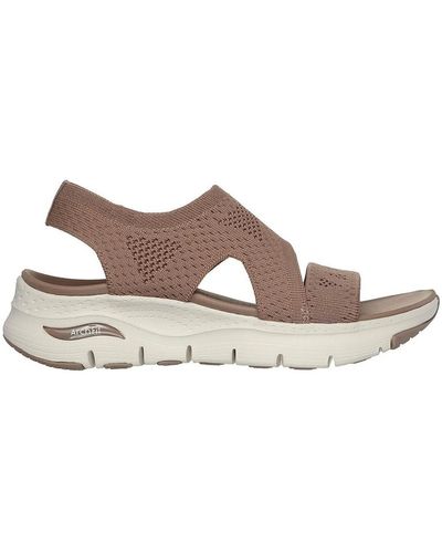 Skechers Sandales SANDALIAS MUJER Arch Fit - Brightest Day 119458 TAUPE - Marron