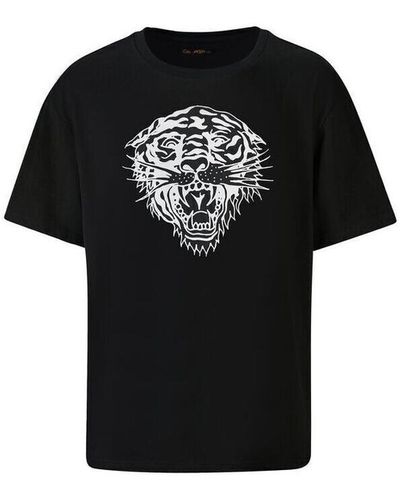 Ed Hardy T-shirt Tiger-glow t-shirt black - Noir