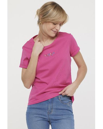 Lee Cooper T-shirt T-shirt ARARI Framboise - Violet