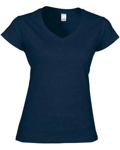 Gildan T-shirt Soft Style - Bleu